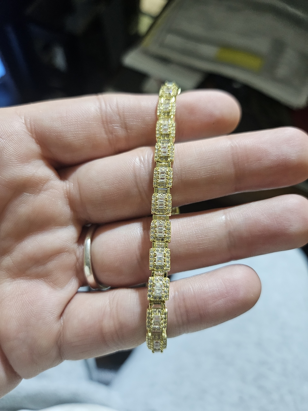 18k Gold Filled Cubic Zirconia Tennis Bracelet
